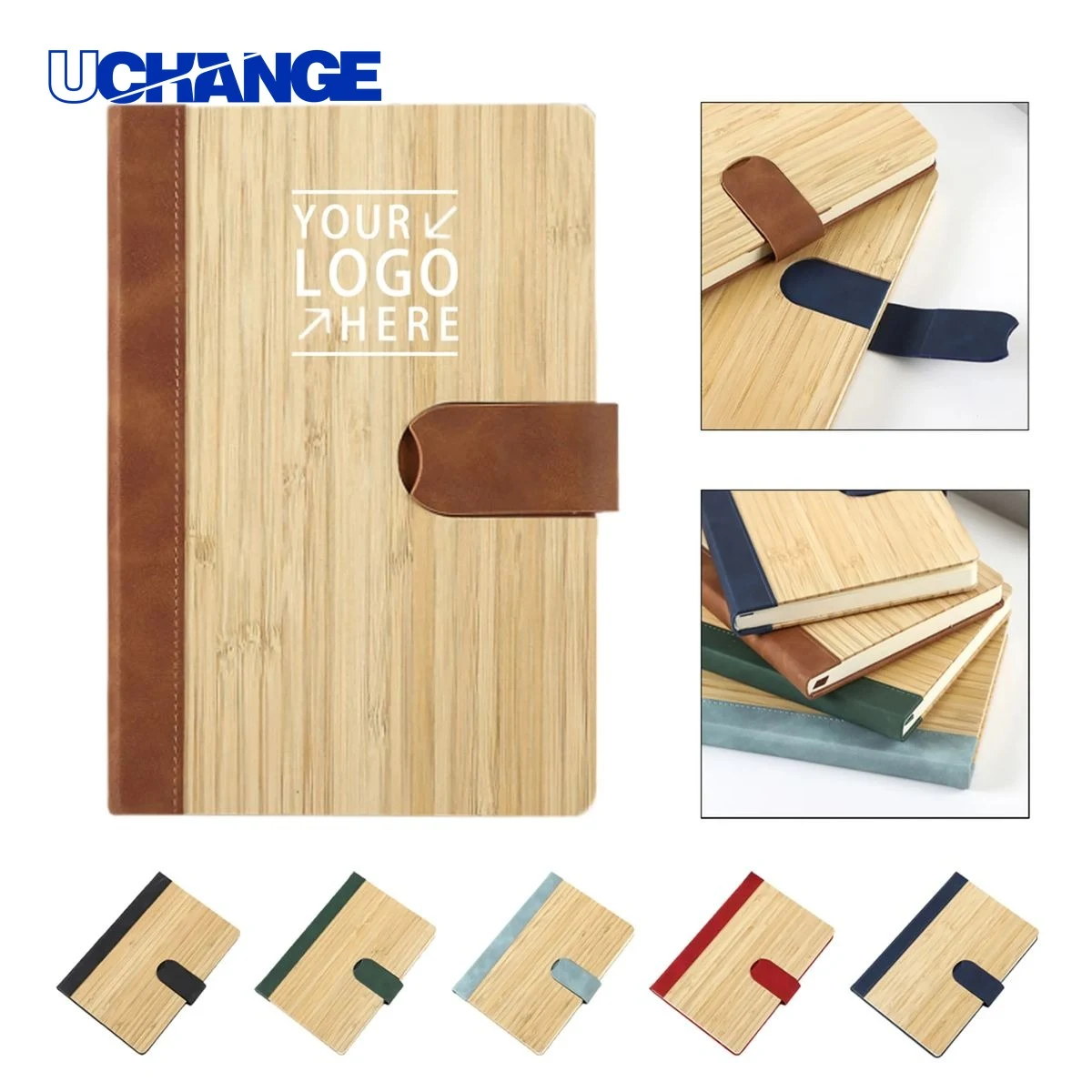 Notebook Journal with Bamboo PU Cover 1