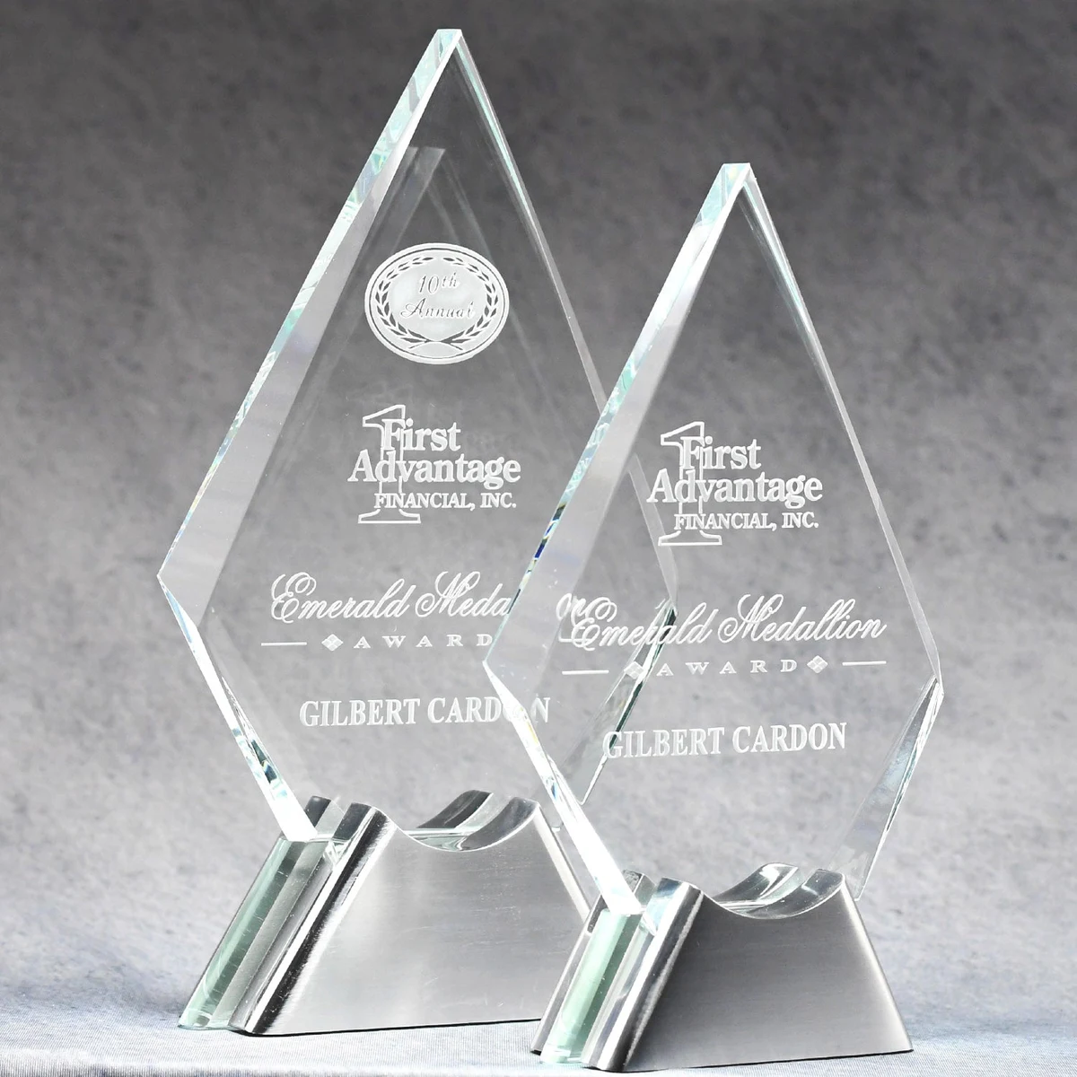 Crystal Diamond On Chrome Stand 1