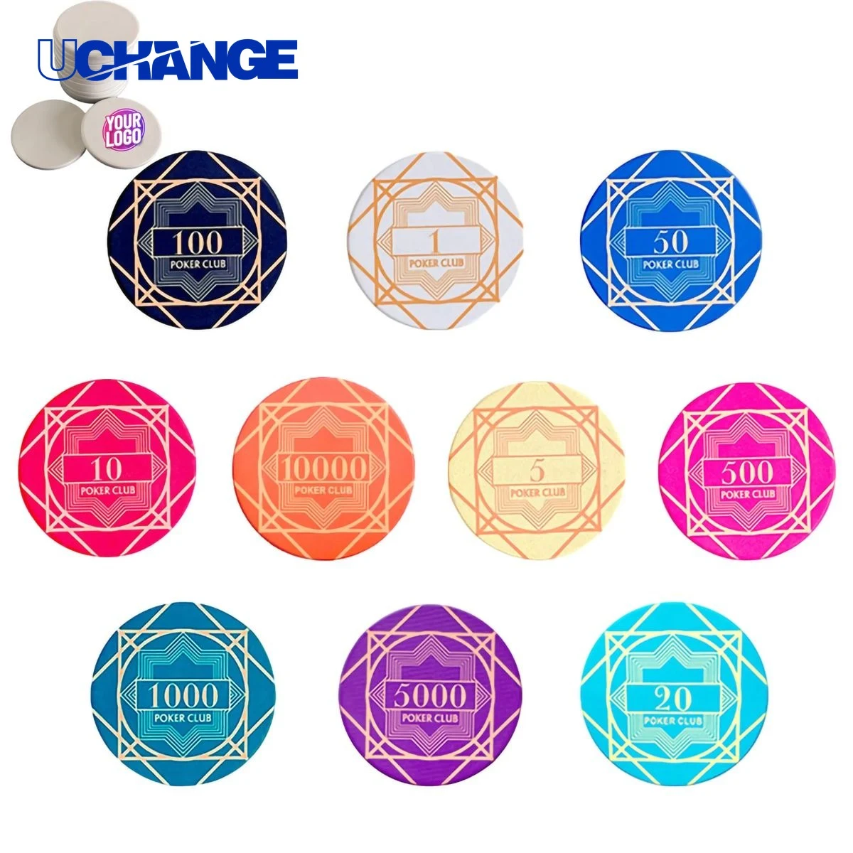 Custom Casino Poker Ceramic Chips 1