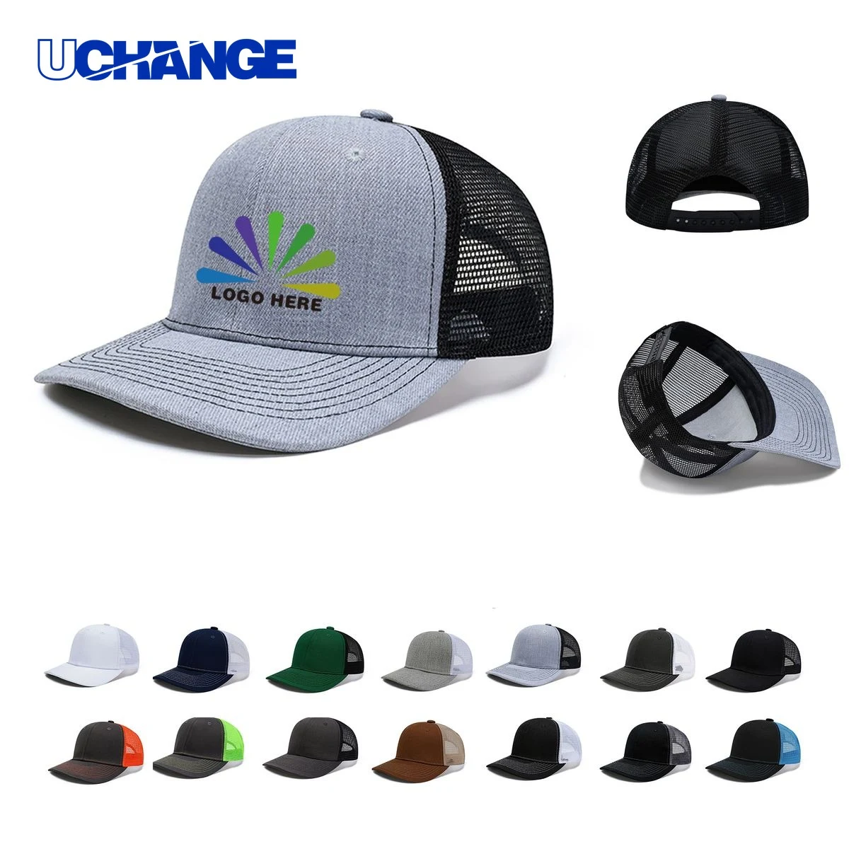 Soft Mesh Trucker Snapback Cap 1