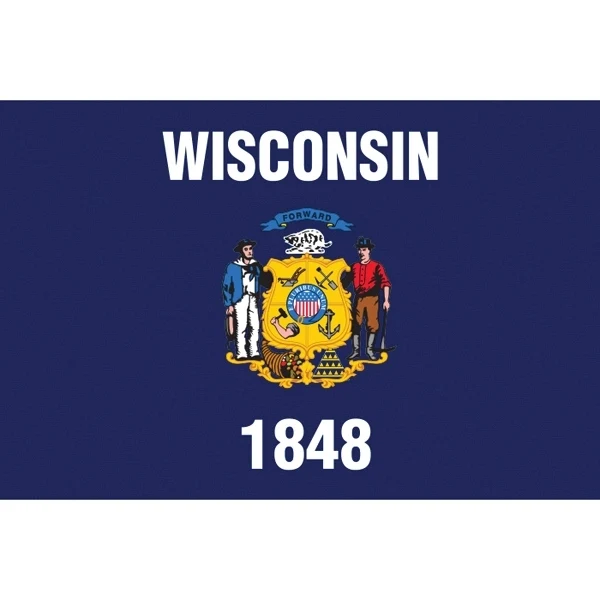 Wisconsin Official Stick Flag 1