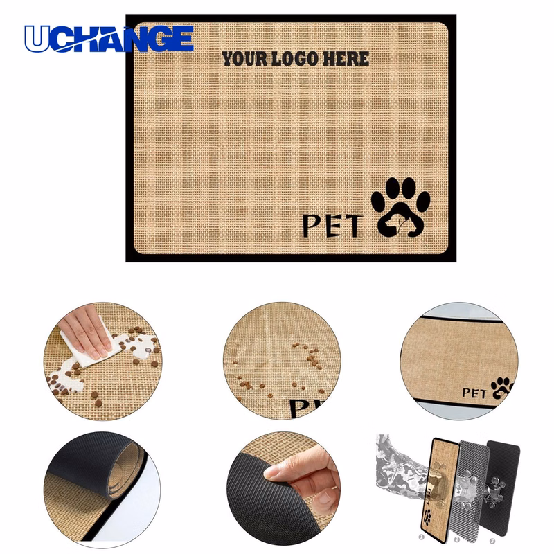 Non Slip Absorbent Pet Feeding Mat Pad