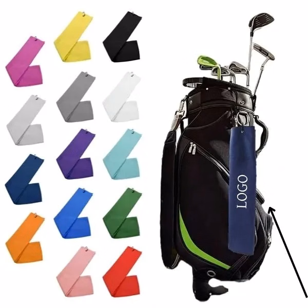 Quick-Dry Microfiber Golf Towel with Carabiner
