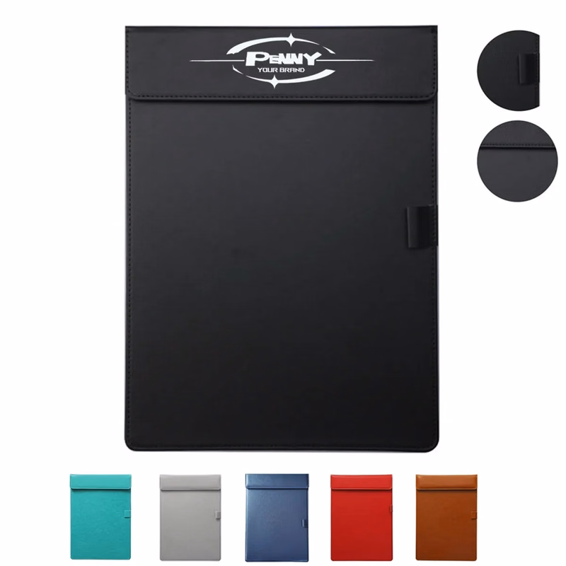 A4 Conference Mat Magnetic Clipboard Leather Writing Board