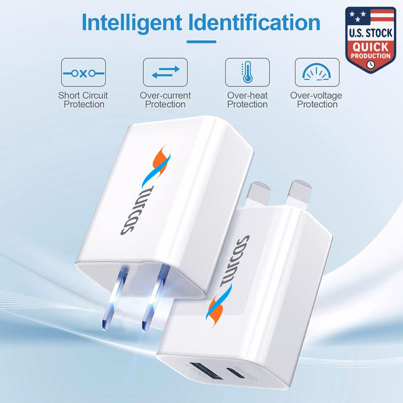 Dual Port USB Wall Charger & Power Adapter