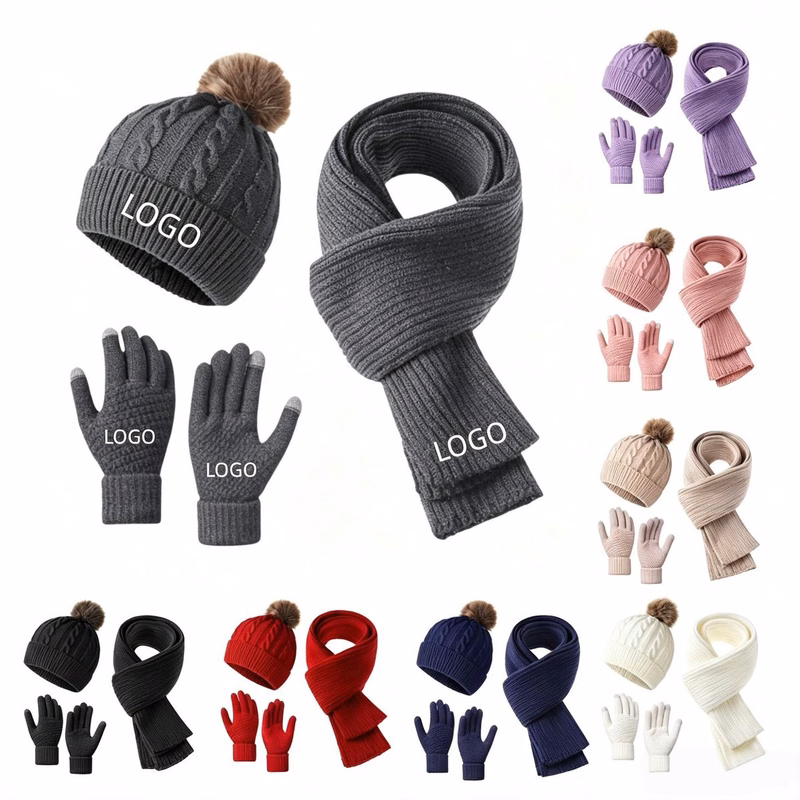 Knitted Winter Accessories Set