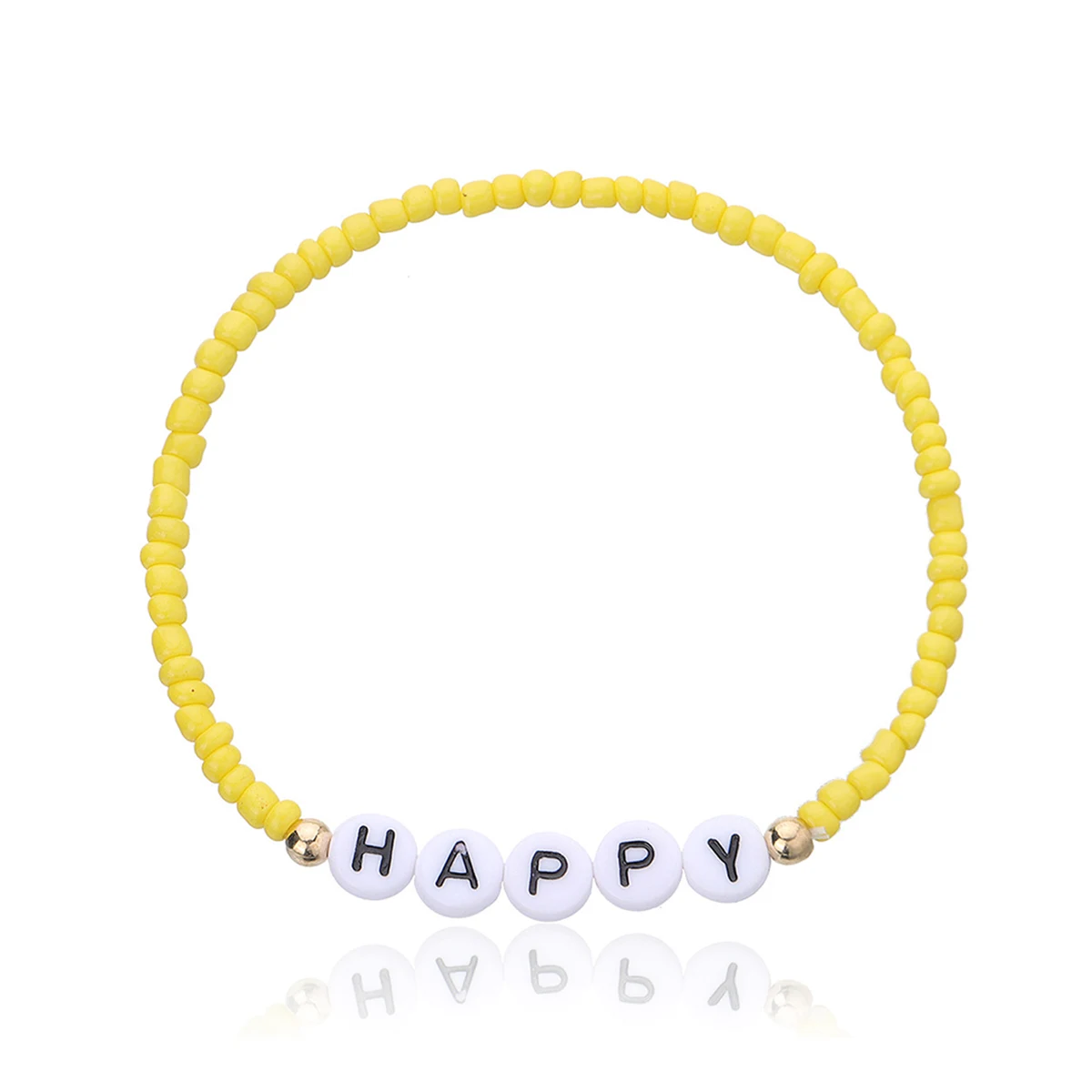 MOQ50 Personalized Letter Bead Fashion Bracelet for Gifts 1