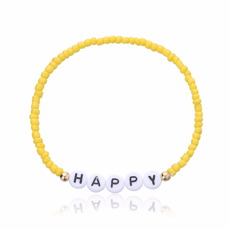 MOQ50 Personalized Letter Bead Fashion Bracelet for Gifts