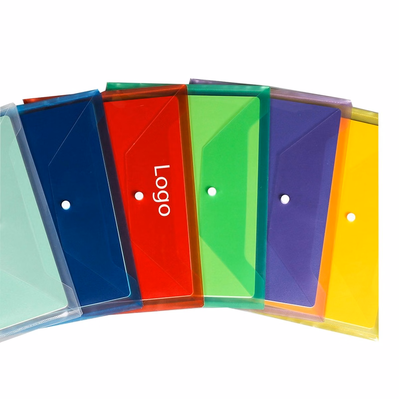 Clear Envelopes Document Folders Bag with Snap Closure