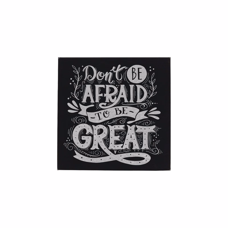 10" x 10" Black/Silver Leatherette Wall Decor