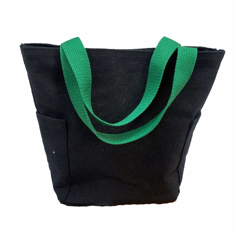 Canvas Tote Bag with Outer Pocket