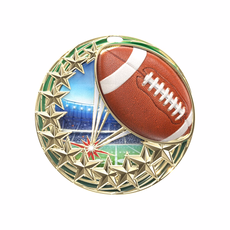 Star Blast Medal - Football