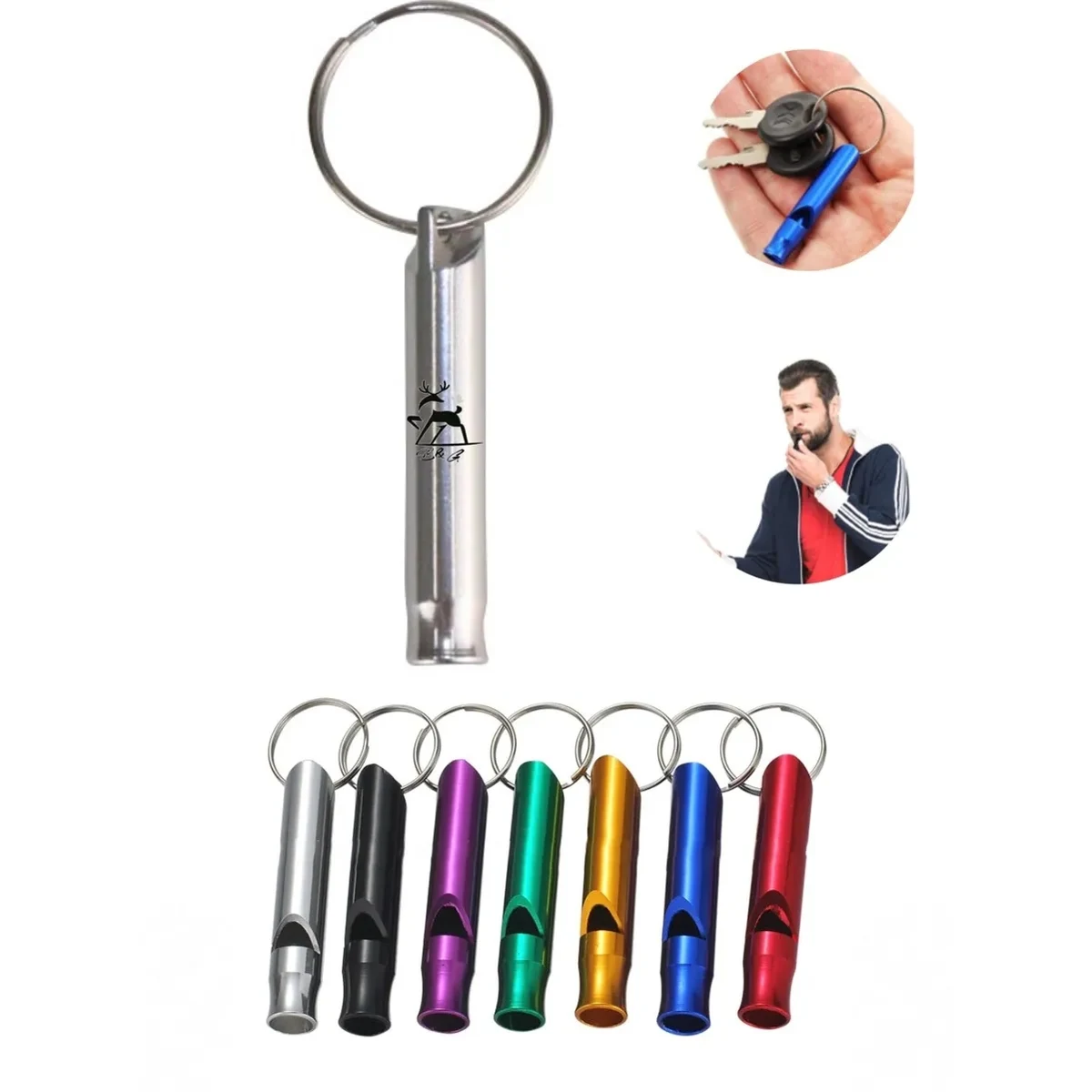 Emergency Survival Whistle Key Chain 1