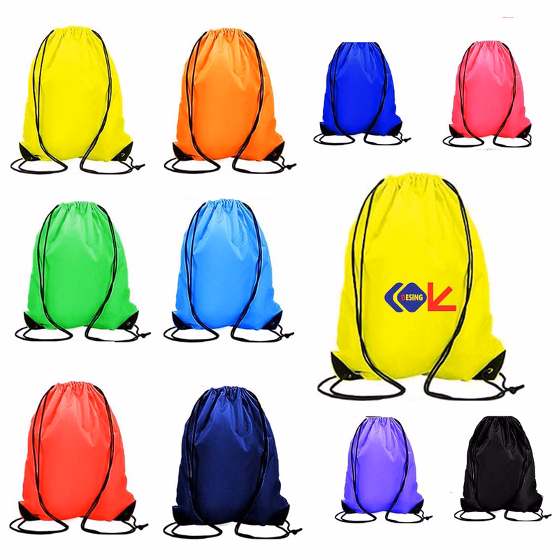 Nylon Backpack Draw String Back Bag