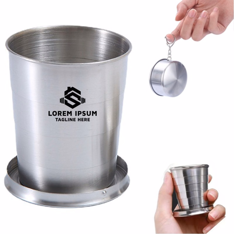 8Oz Stailess Steel Collapsible Cup