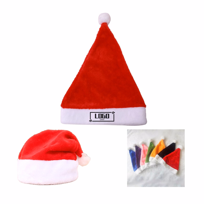 Soft Santa Hat with Elastic Fit for Seasonal Promotions