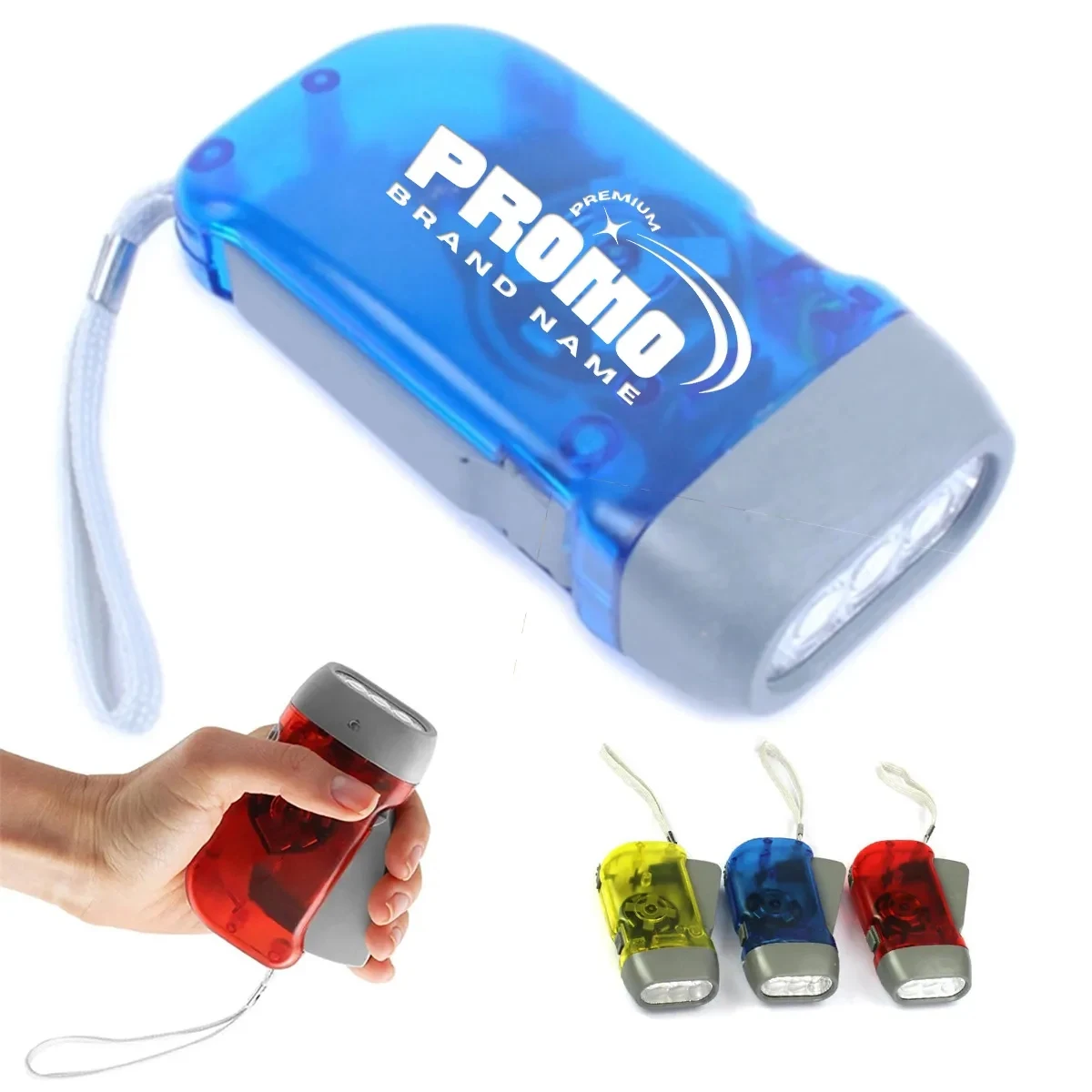 3 Lights Emergency Safety Tool Hand Crank Flashlight 1