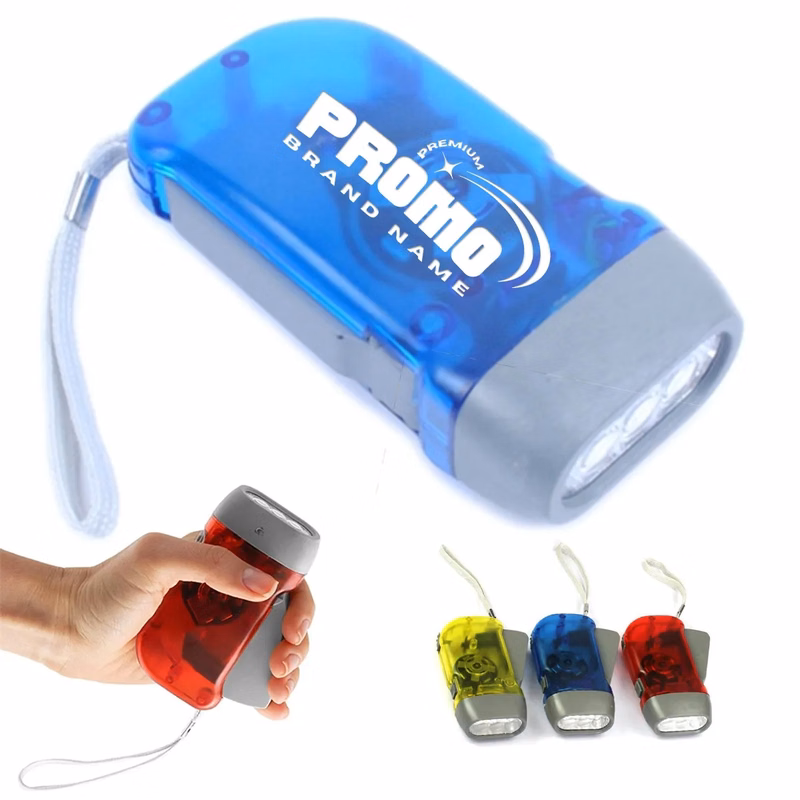 3 Lights Emergency Safety Tool Hand Crank Flashlight