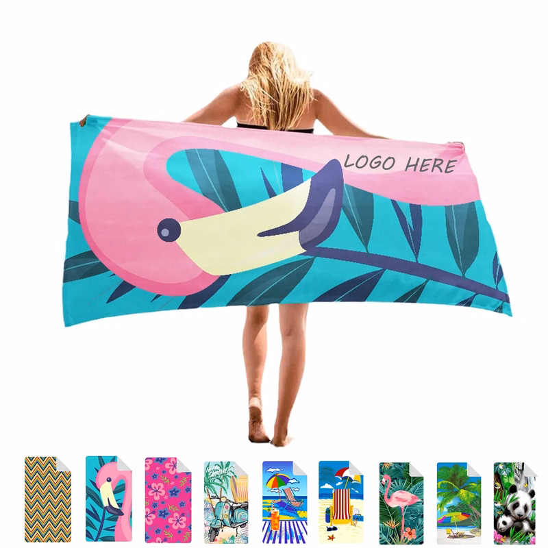 Sublimated Microfiber Beach Towel
