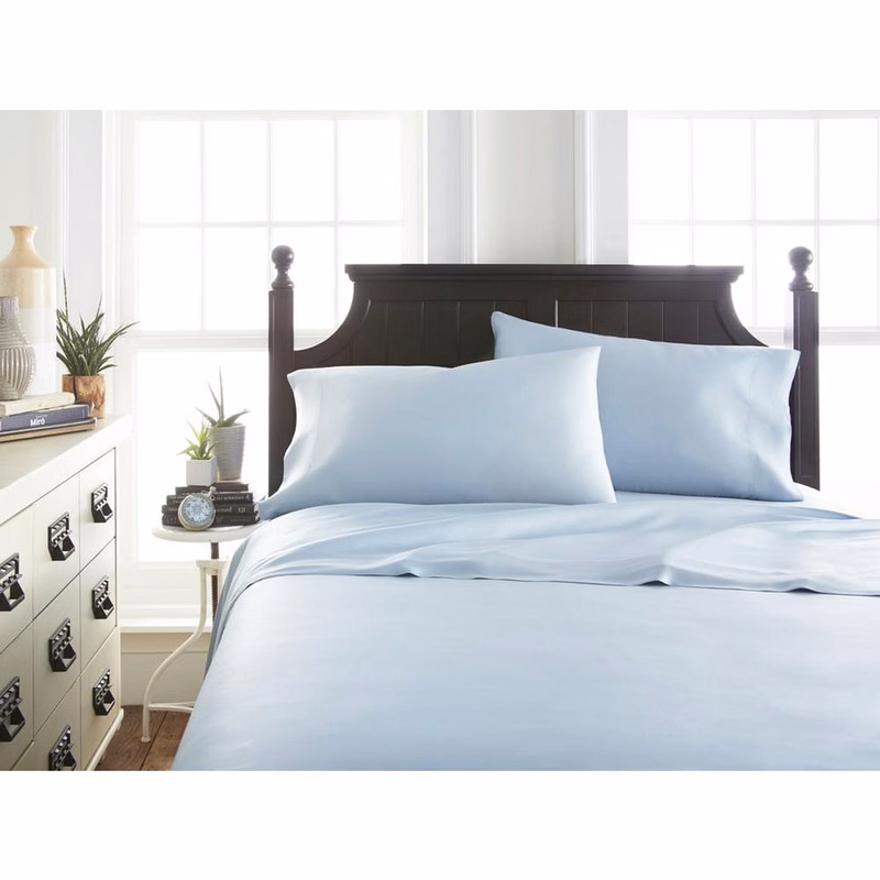 Bamboo Bed Sheet Sets - Light Blue Twin 3 Piece