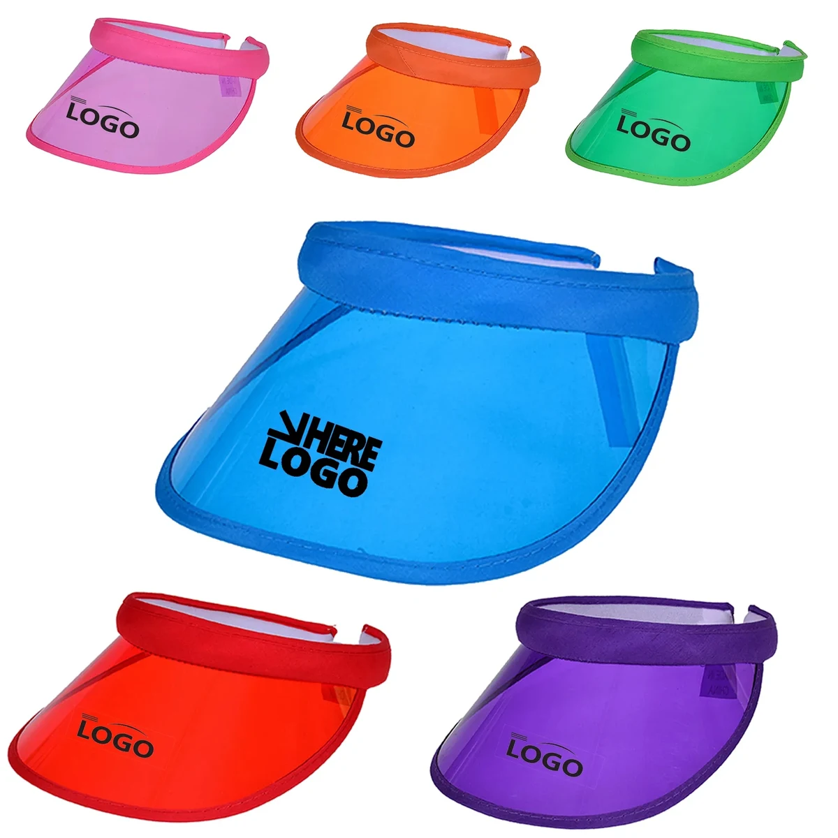 Unisex PVC Sun Visors 1