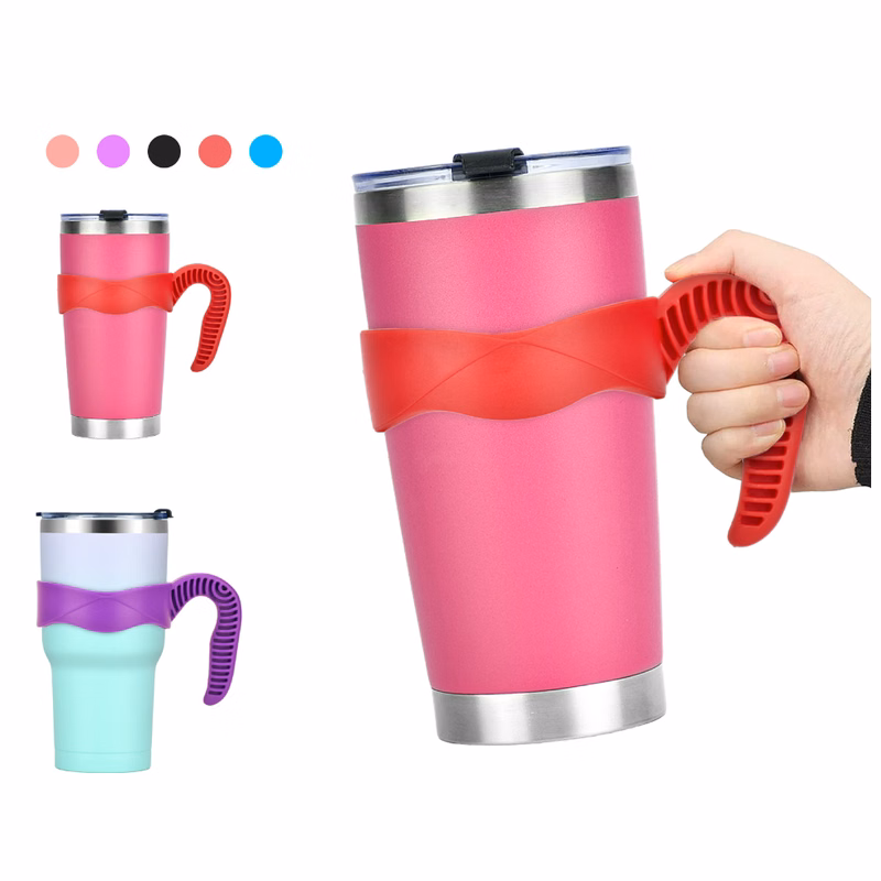 Tumbler Handle / Anti Slip Travel Mug Grip Cup Holder