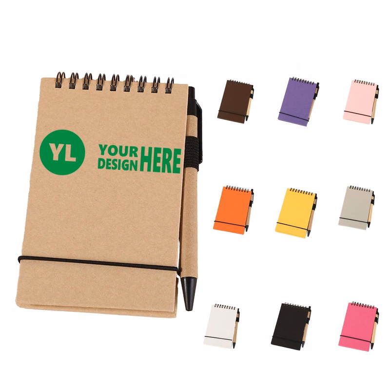 Mini Spiral Notebook With Pen