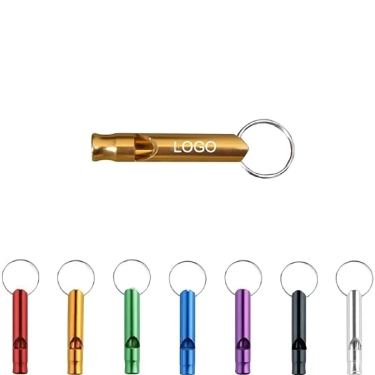 Aluminum Tubular Whistle W/ Key Ring 1