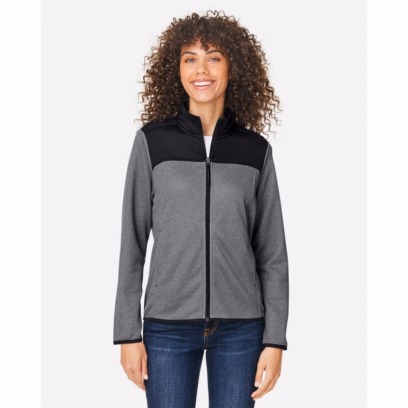 Women's Venture Heathered Stripe Hybrid Jacket - CE74W