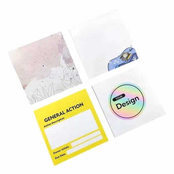 Colorful Self-Stick Sticky Notes with Full Adhesive