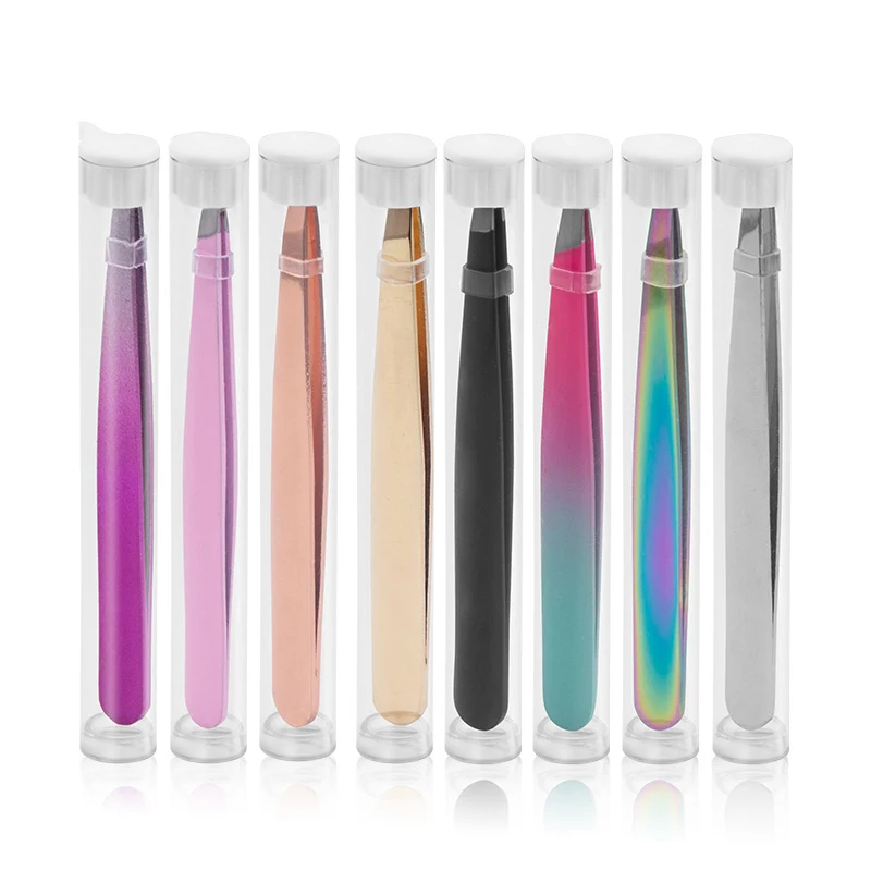 Stainless Steel Eyebrow Tweezers 1
