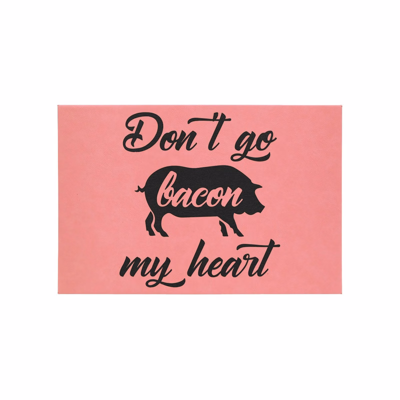 12" x 18" Pink Leatherette Wall Decor