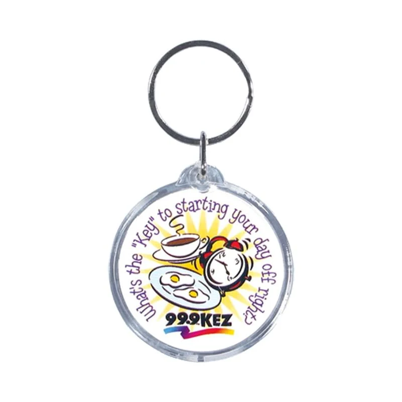 Full Color Round Acrylic Keytag (1 3/4") 1