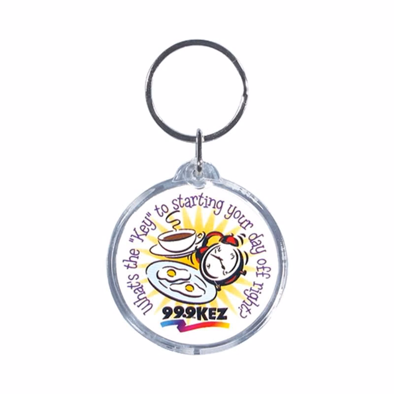 Full Color Round Acrylic Keytag (1 3/4")