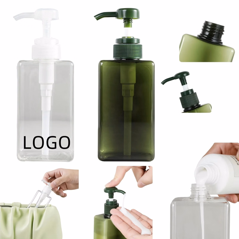Portable Transparent Dispenser Bottle