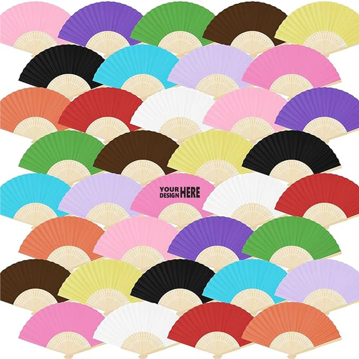 Exquisite Customizable Folding Fan Gift 1
