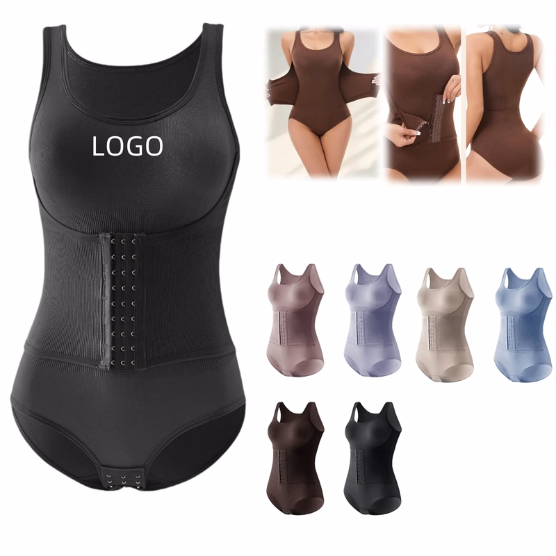 Double Layer Shapewear Tummy Control Bodysuit For Women