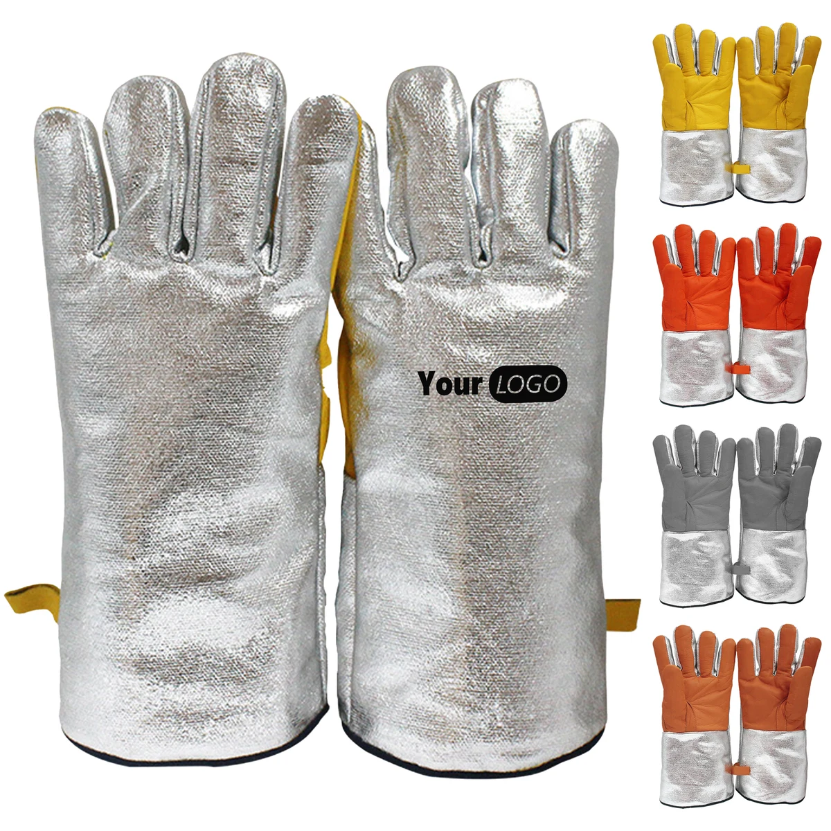 Cowhide Heat-Resistant And Heat-Insulating Gloves 1