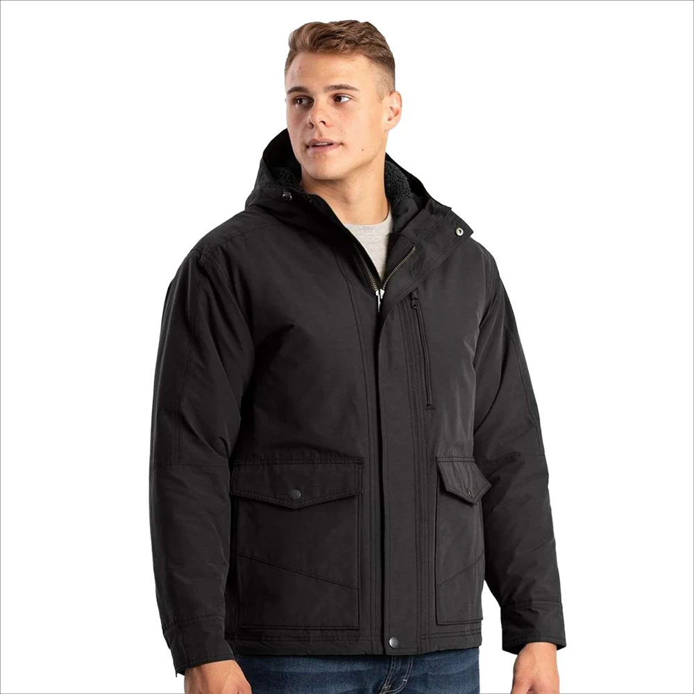 BERNE® Men's Highland Quilt-Lined Micro-Duck Hooded Jacket 1