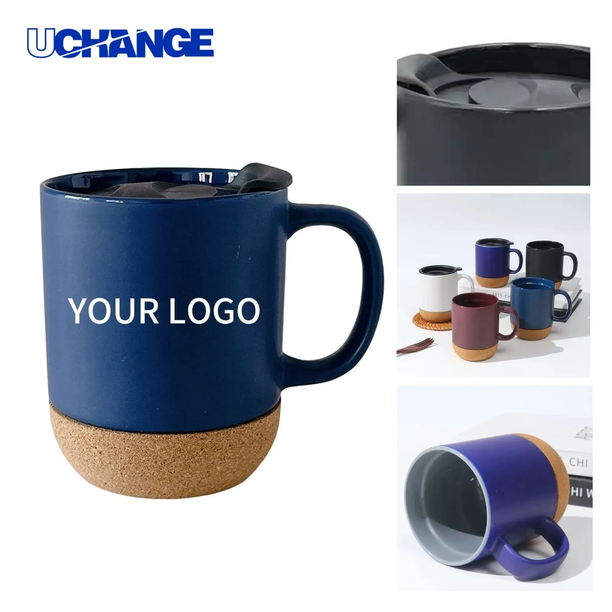 Ceramic Mug Drinkware with Secure Lid 1
