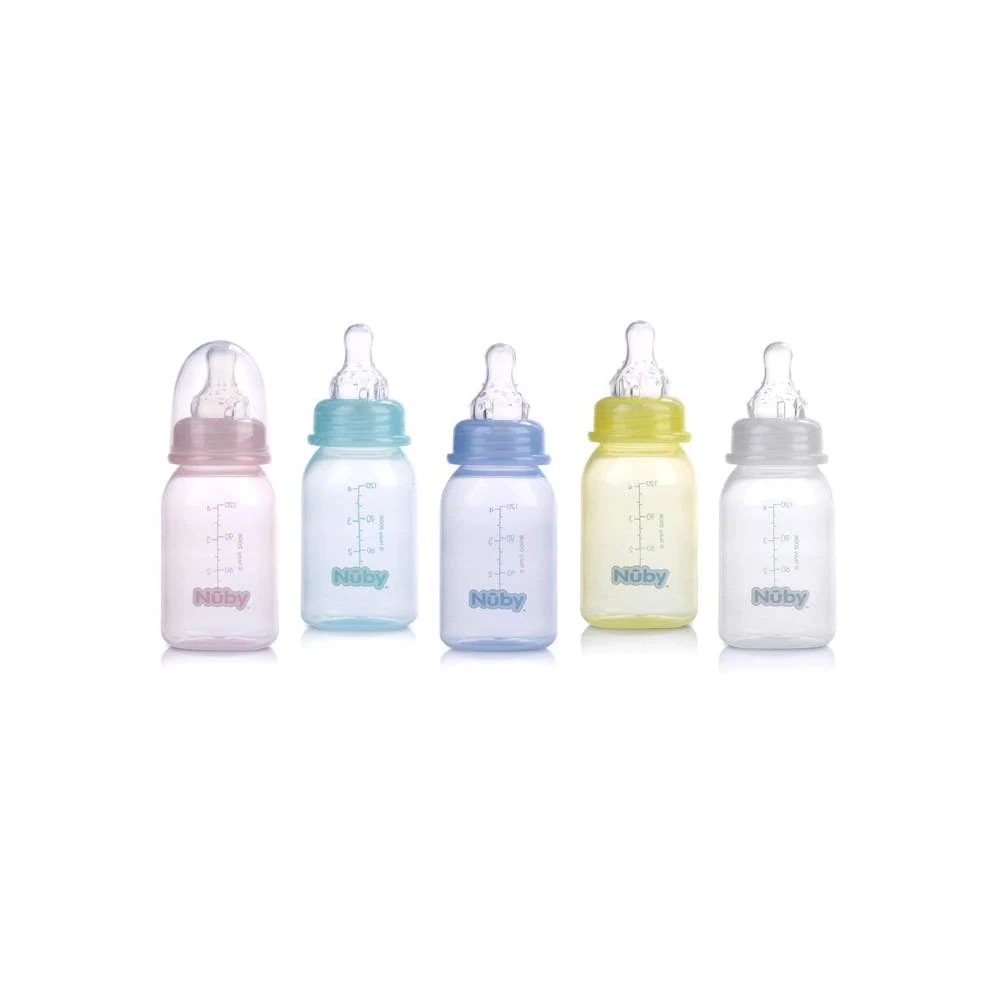 Nuby Baby Bottles - Assorted Tints 4 oz 1