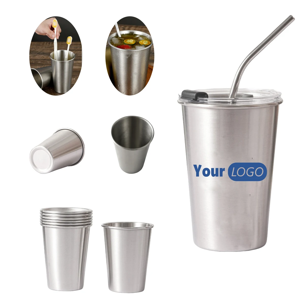 16.9oz Stainless Steel Camping Mug 1