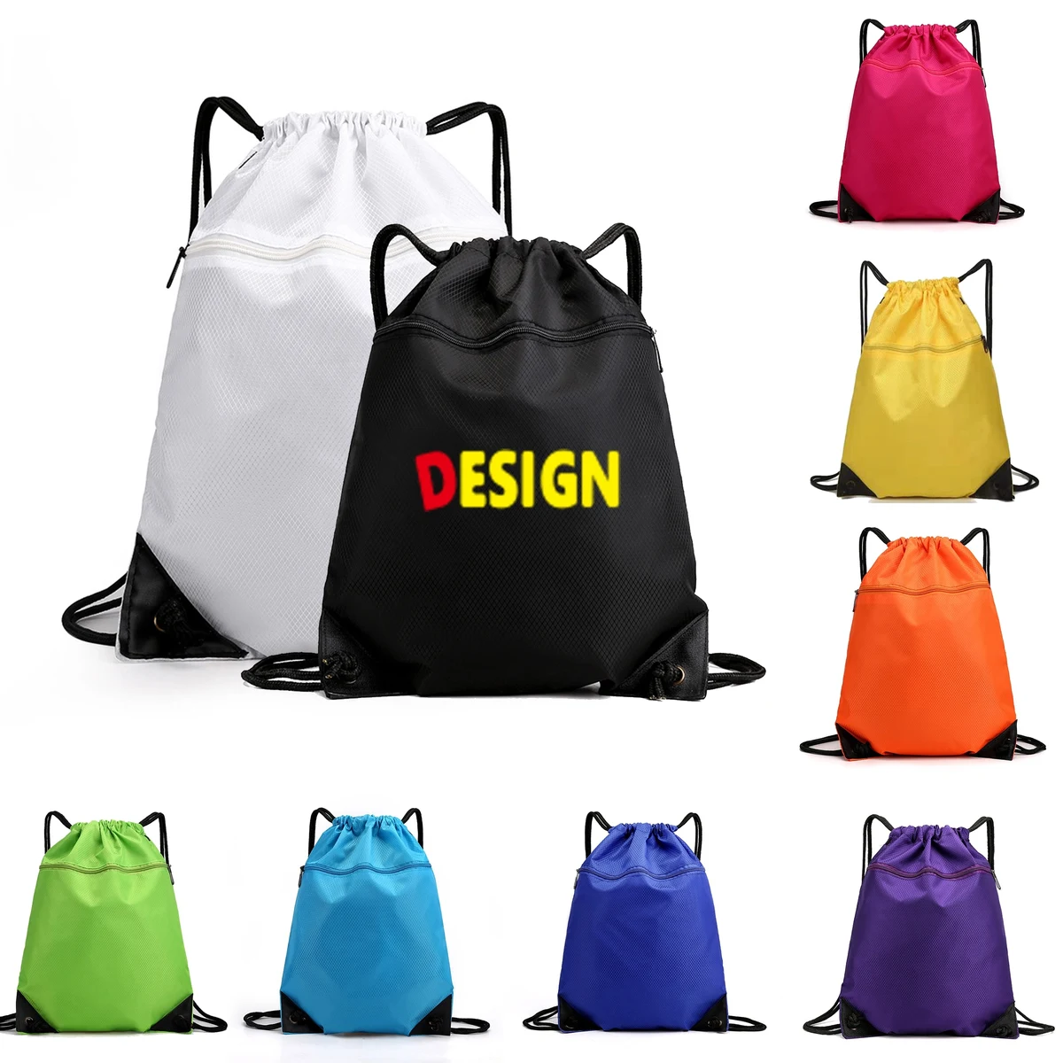 Basketball Drawstring Backpack MOQ 50pcs 1