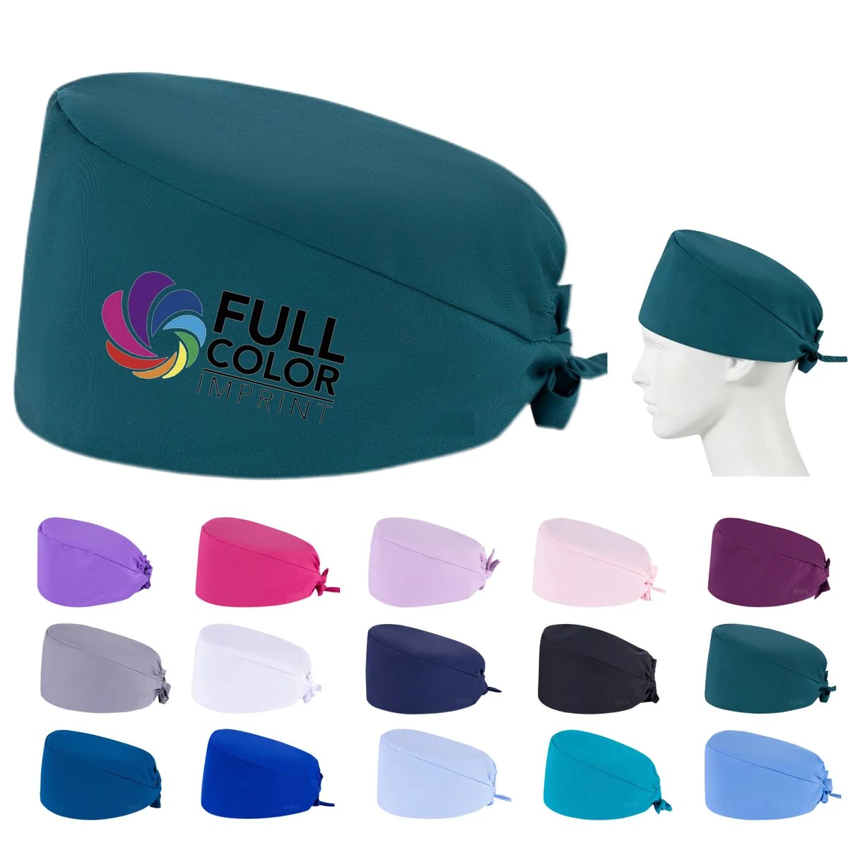 Full Color Medical Nurse Scrub Cap 1