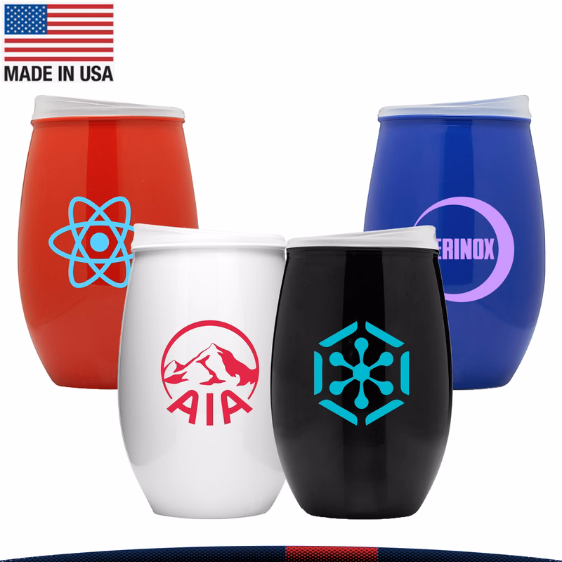 16 OZ. Tumbler Stemless Wine Glass With Lid