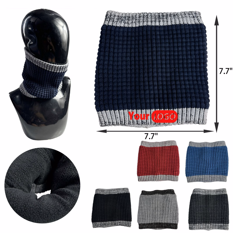 MOQ 50 PCS Flexible Winter Knitted Warm Neck Gaiter