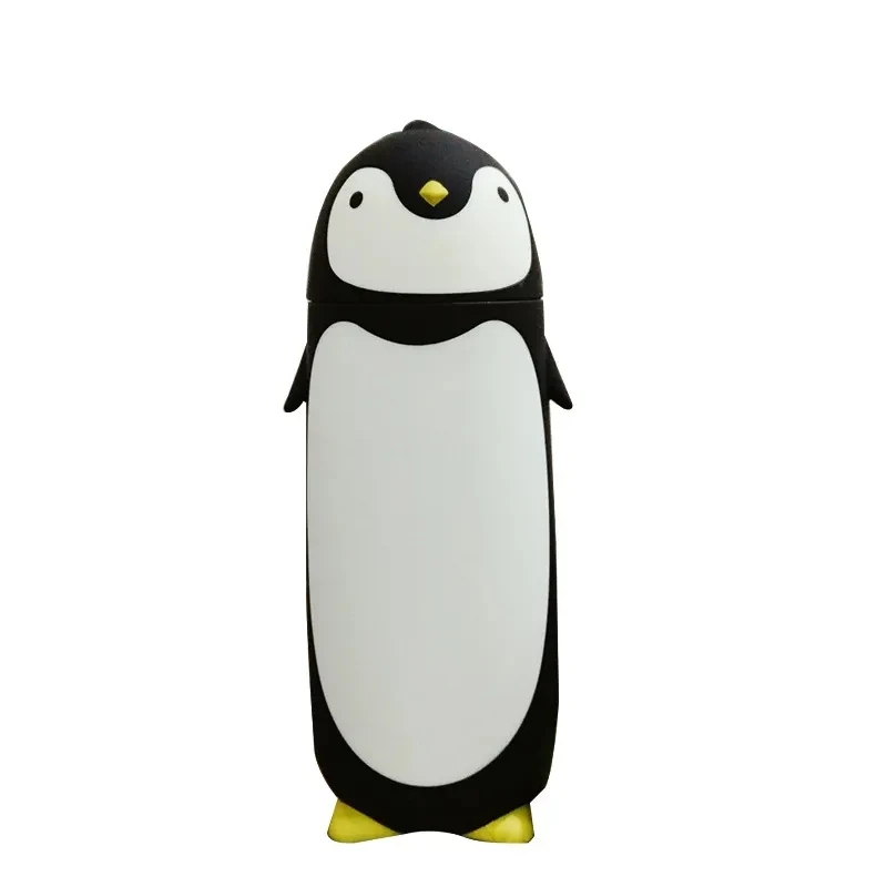 Cute Penguin portable double insulated glass cup 1