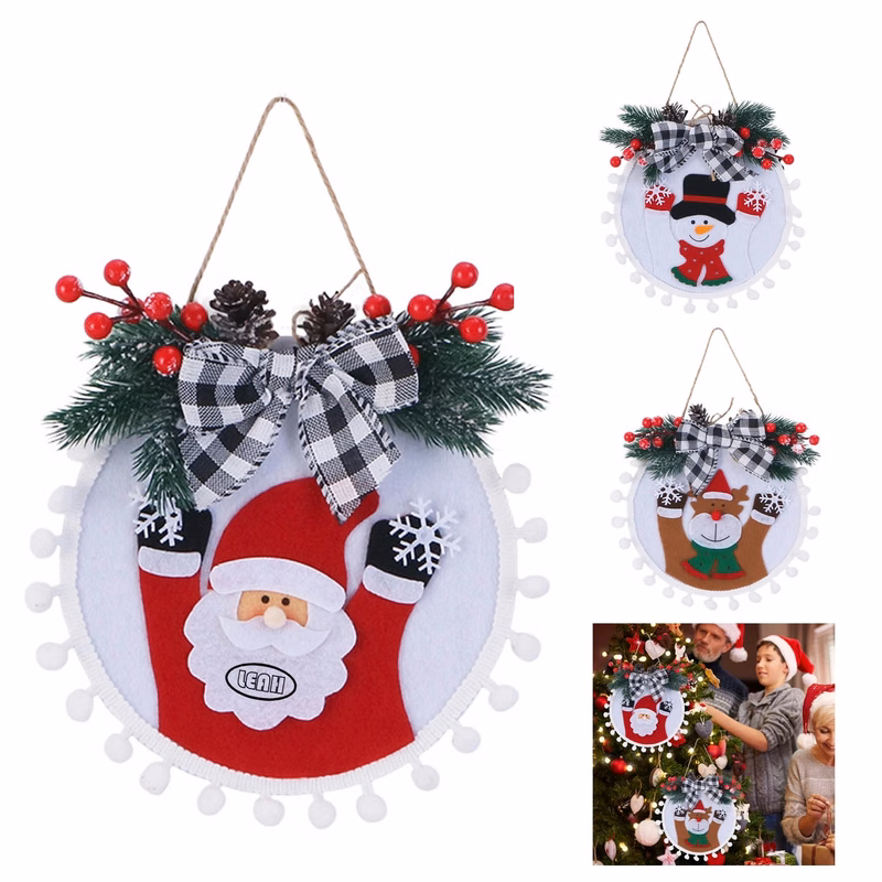 Small Merry Christmas Wreaths For Front Door