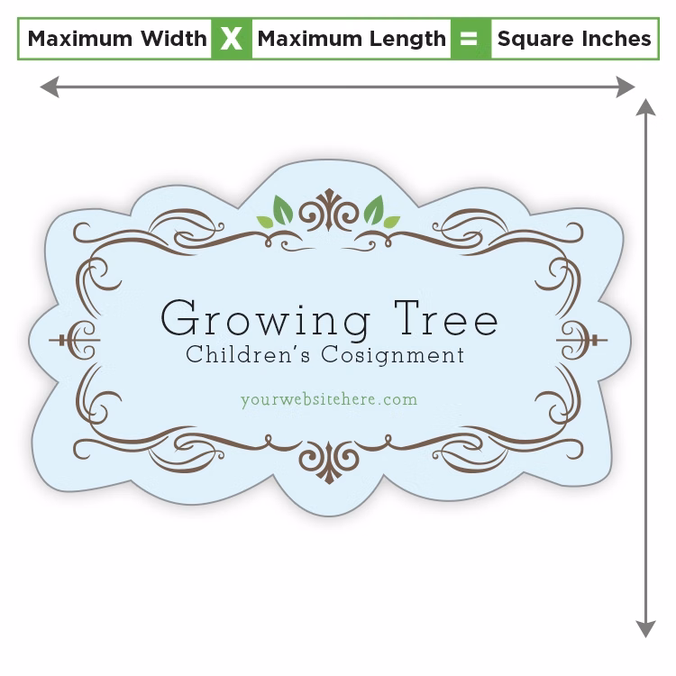 Custom Shape Magnet - 10 to 11.99 Square Inches - 20 Mil.