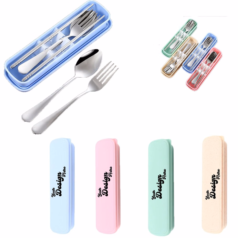 Premium 304 Stainless Steel Portable Cutlery Set with Case